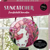 Suncatcher Fensterbild bemalen Einhorn