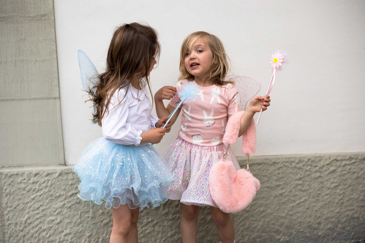 Schillernde Feen Flügel mit Tutu & Zauberstab 4-6 Jahre