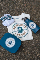 T-Shirt Schulkind Petrol 134/140 (GOTS)