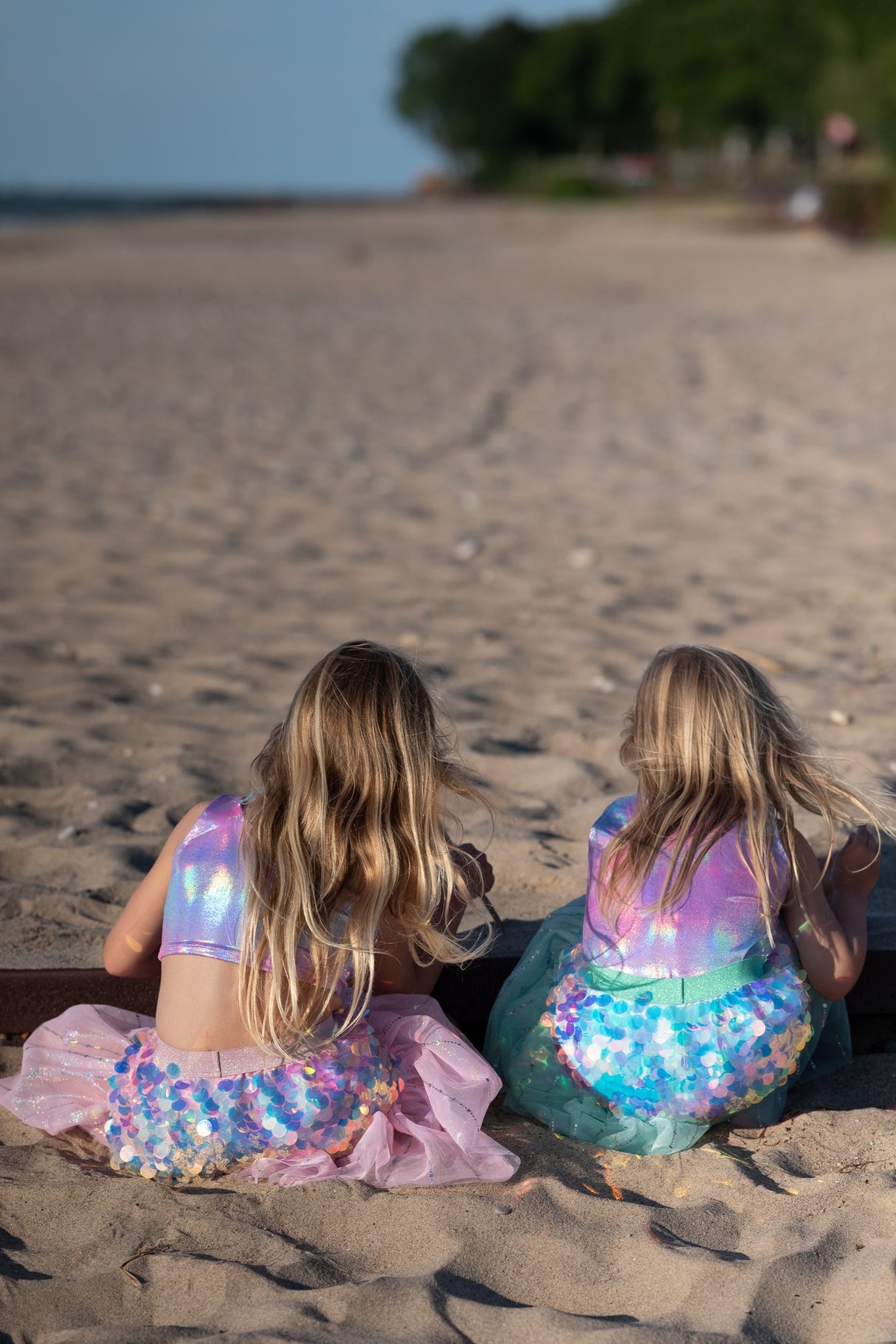 Meerjungfrau Rock & Haarspange 4-6 Jahre