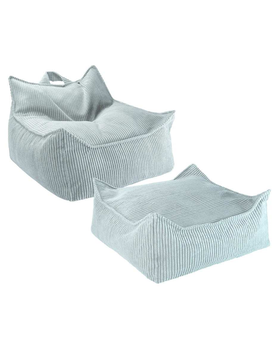 Sitzsack & Ottomane Set/ Peppermint Green