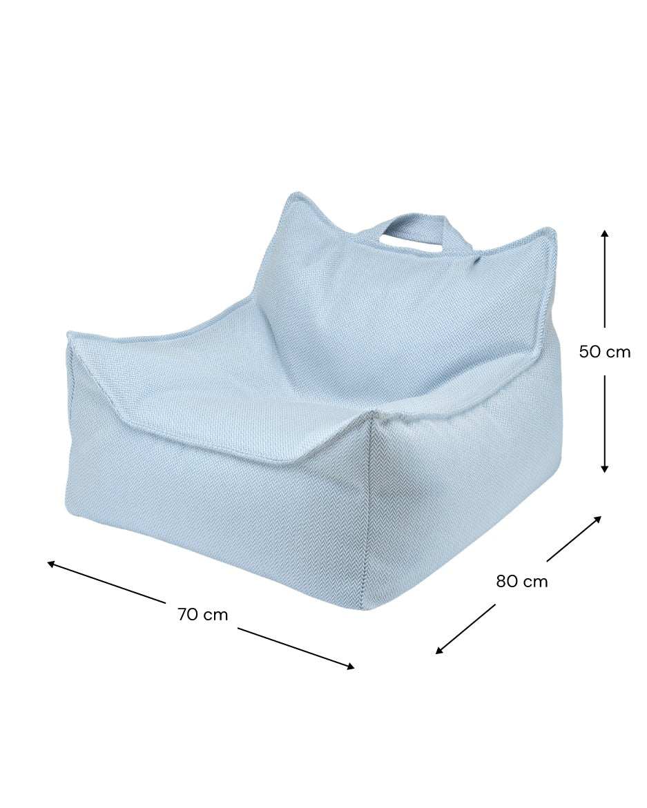 Outdoor Sitzsack & Ottomane-Set/ Azure