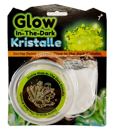 Kristalle züchten - Glow in the DarkFun Tradingüchten - Glowkorbmayer. ganz besonders. für kinder.