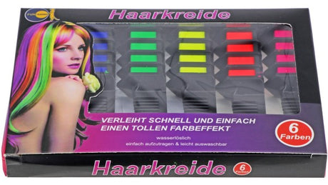 Haarkreide - 6 Farben im Set - korbmayer. ganz besonders. für kinder.