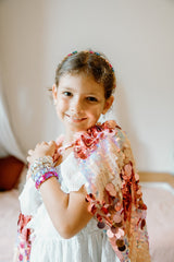 Pailetten Umhang 4-6 Jahre