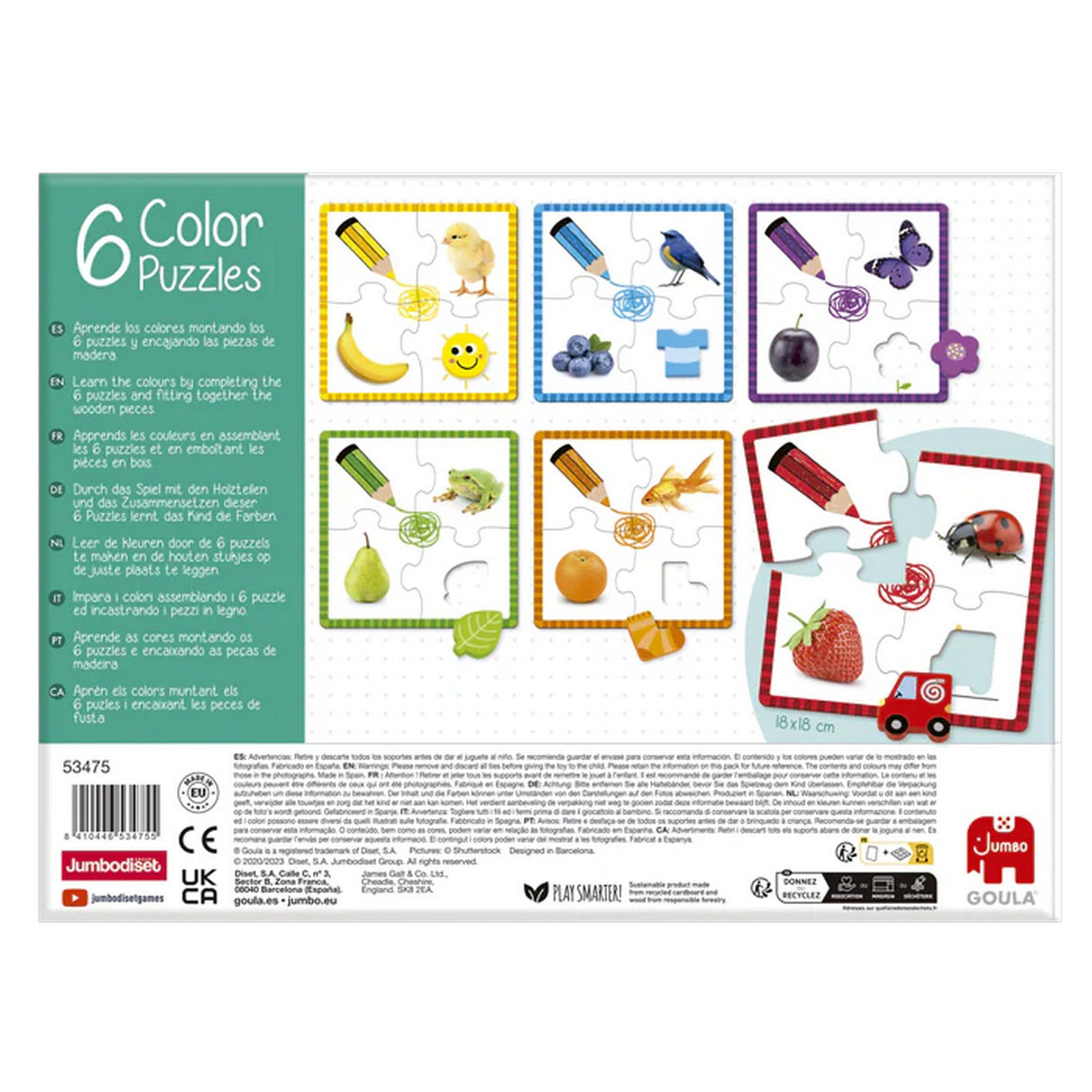 GOULA - 6 Farben-Puzzle