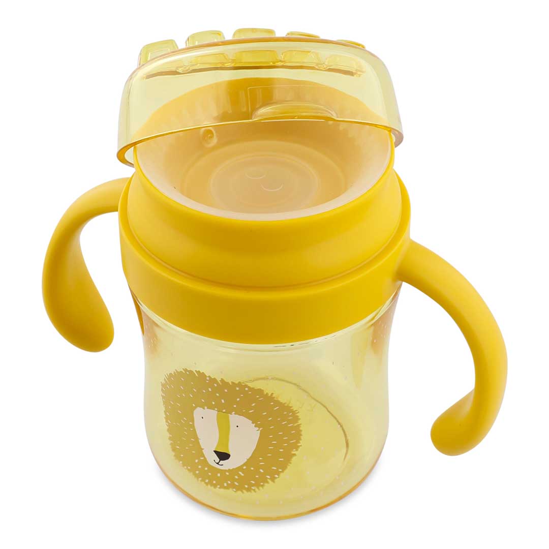 Esslernset - Esslernteller mit Saugnapf, Kinderbesteck Set & 360° Trinkbecher - Mr. Lion