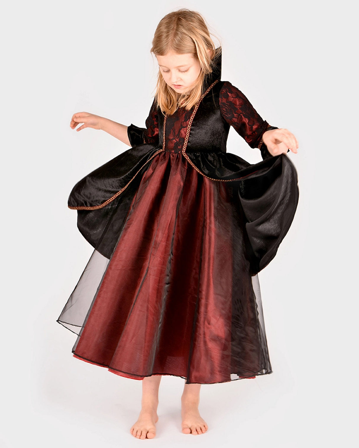 Kostüm Vampirkönigin 6-8 Jahre
