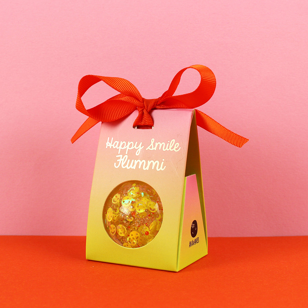 Flummi Smileys&  Konfetti/ Gelb