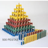 500 PESTAS Dominosteine Trommel