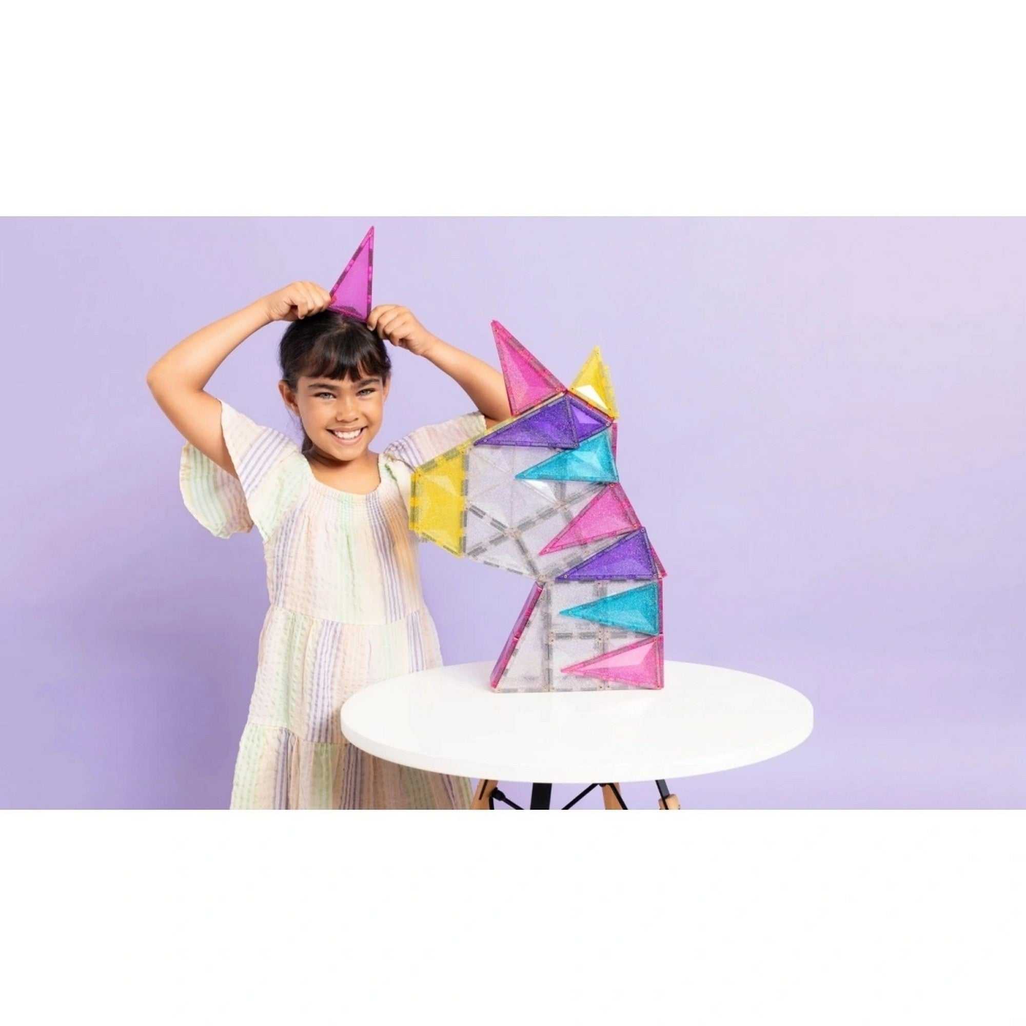 Magnetbausteine Glitter Unicorn Pack 56 Teile