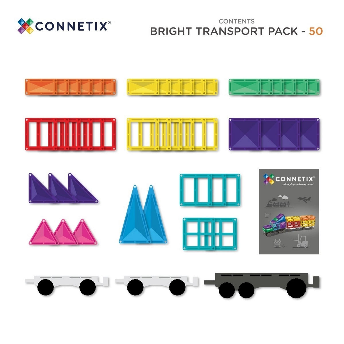 Magnetbausteine Bright Transport Pack 50 Teile