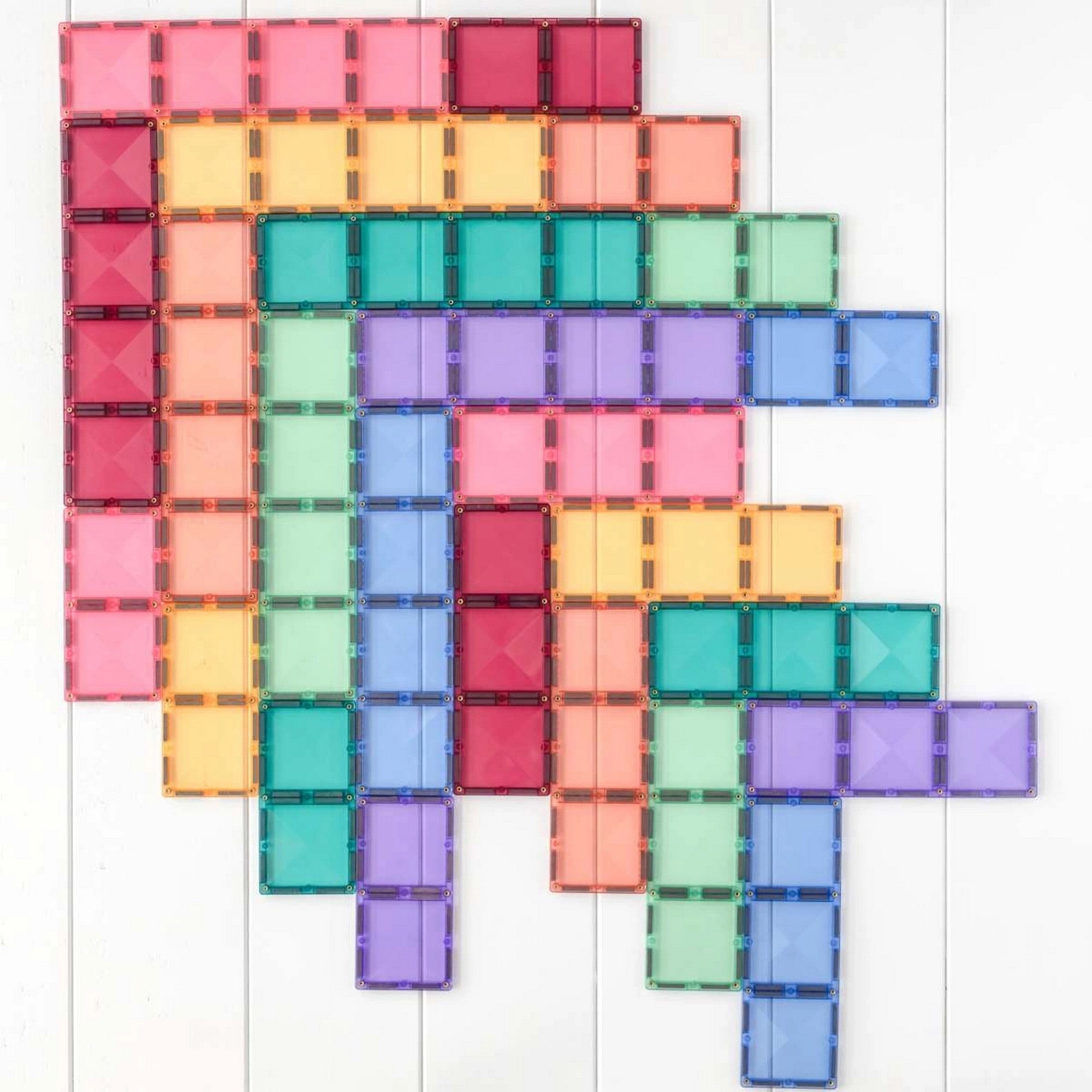 Magnetbausteine Pastel Rectangle Pack - 24 Teile