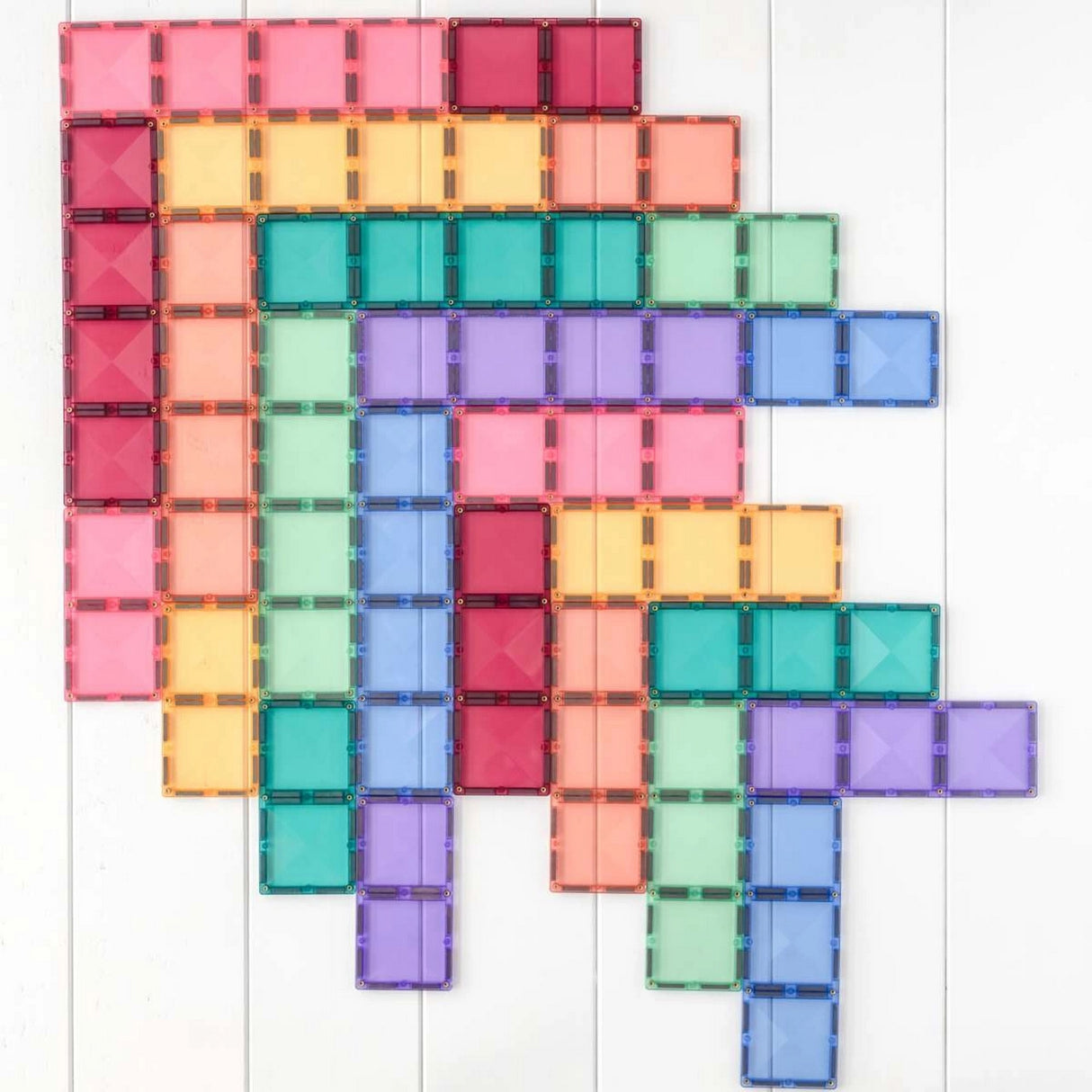 Magnetbausteine Pastel Rectangle Pack - 24 Teile