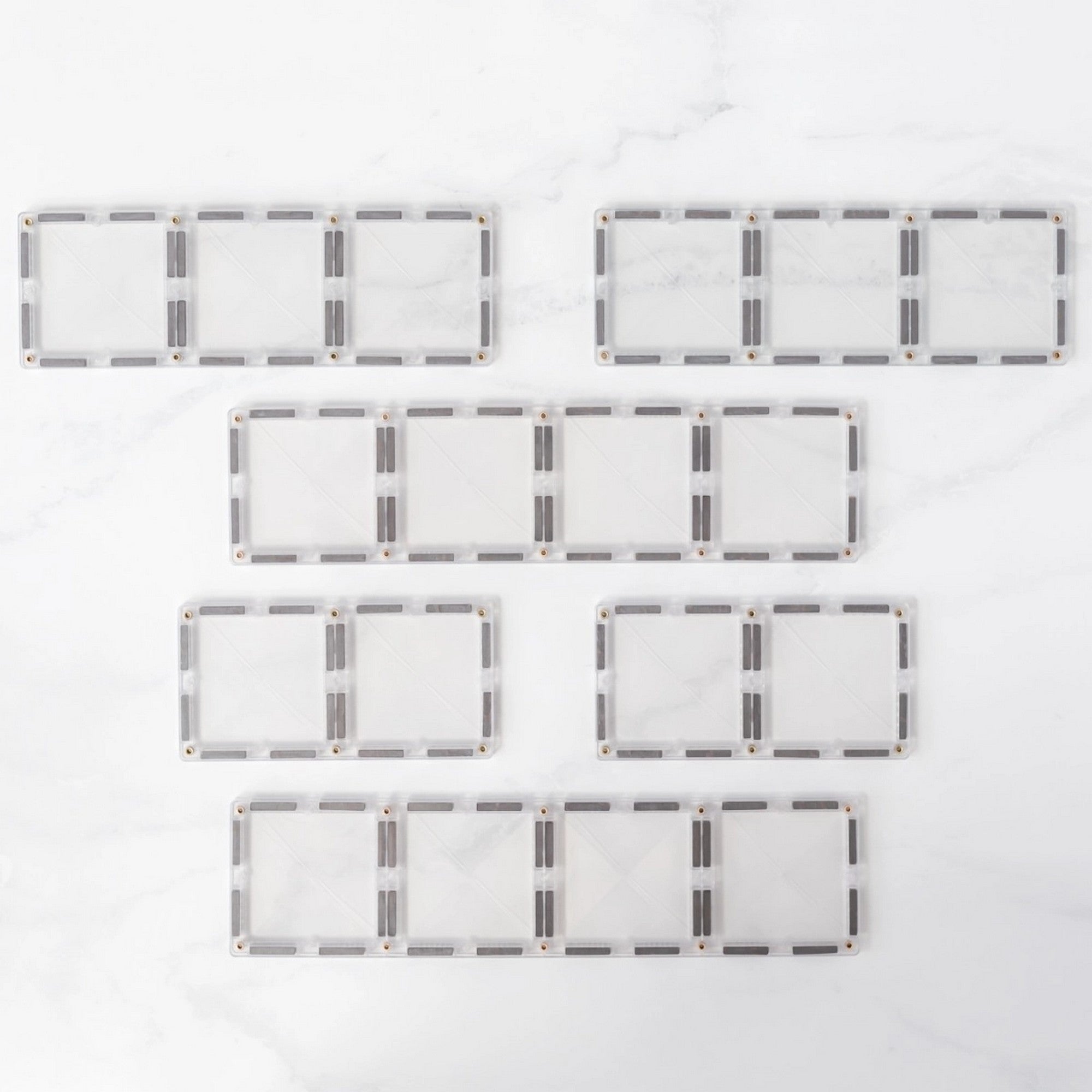 Magnetbausteine Clear Rectangle Pack - 12 Teile