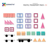 Magnetbausteine Pastel Transport 50 Teile