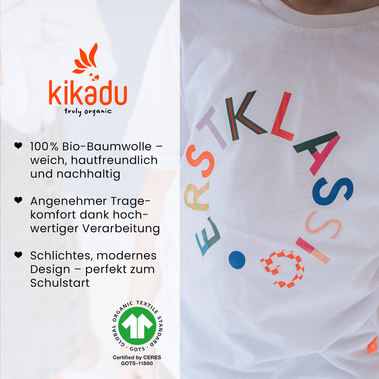 T-Shirt Erstklassig 134/140 (GOTS)