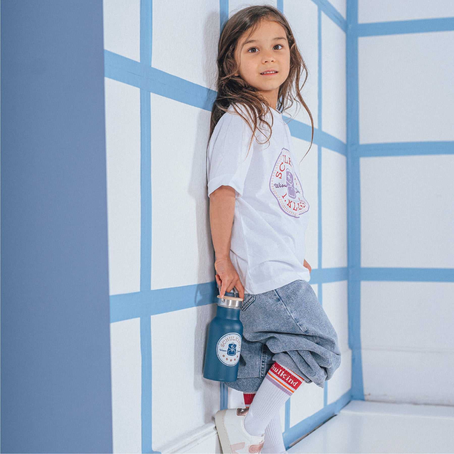 T-Shirt Schulkind Lavendel 116/128