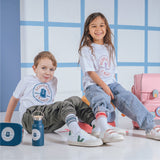 T-Shirt Schulkind Lavendel 116/128 (GOTS)