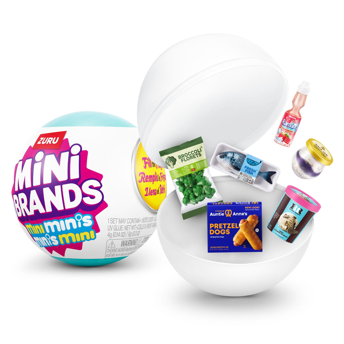 Überraschungskugel Mini Brands -Fill the Fridge,sort.
