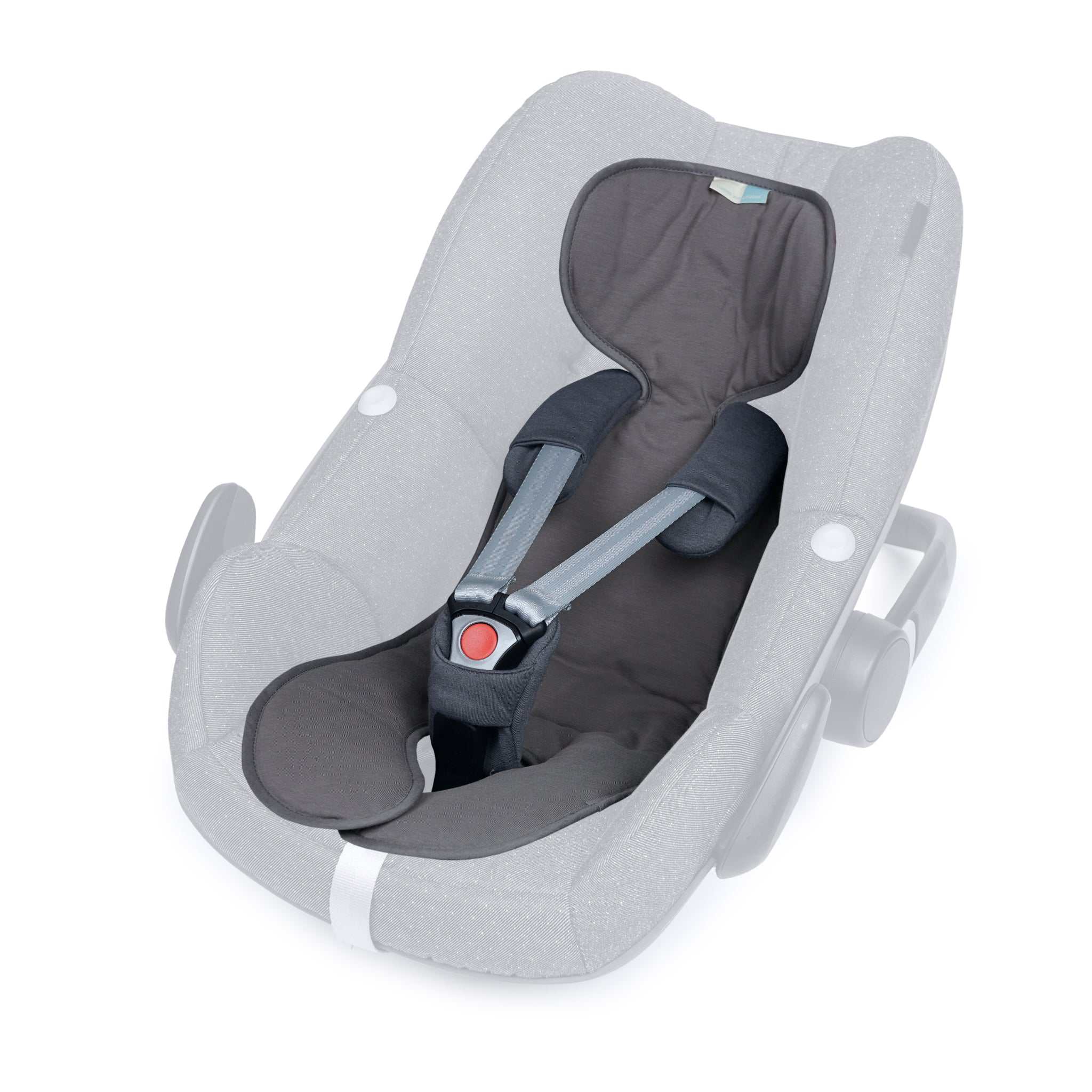 COOLAIR Sitzauflage für Babyschalen in Anthra Grau, atmungsaktiv, beidseitig nutzbar, temperaturregulierend, ideal ab 0 Monaten