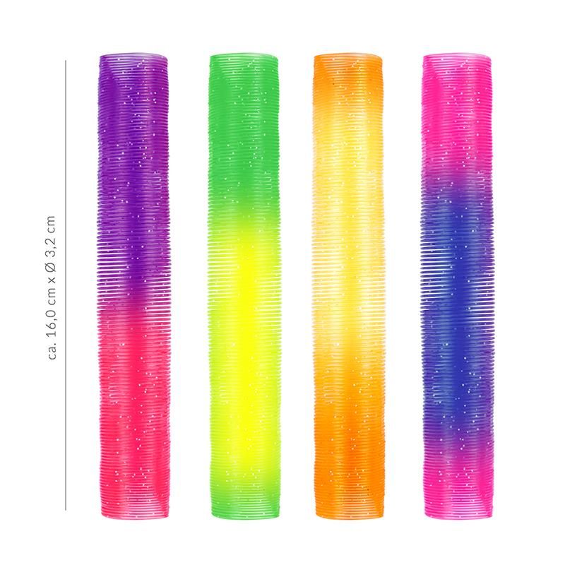 XTREME Xtra Long, Springspiralen 16 cm, 4-fach sortiert - korbmayer. ganz besonders. für kinder.