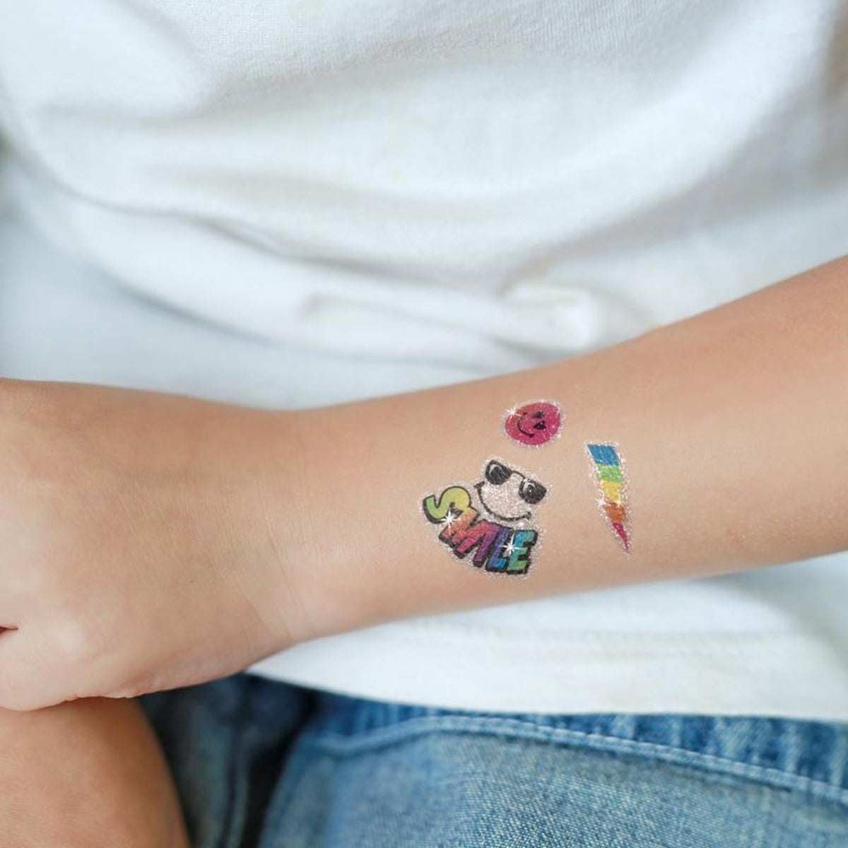 Glitzer-Tattoos