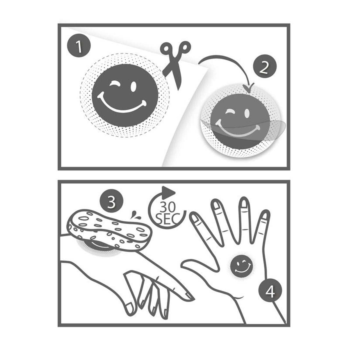 Glitzer-Tattoos