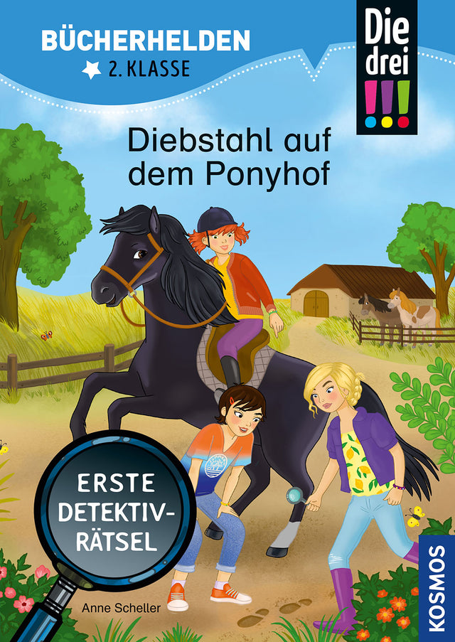 Bücherhelden 2.Kl. Die drei !!! Diebstahl auf dem Ponyhof - korbmayer. ganz besonders. für kinder.