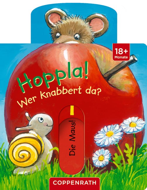 Schiebebuch Hoppla! Wer knabbert - korbmayer. ganz besonders. für kinder.