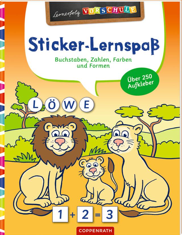 Lernerfolg Vorschule: Sticker-Lernspaß (Wilde Tiere) - korbmayer. ganz besonders. für kinder.