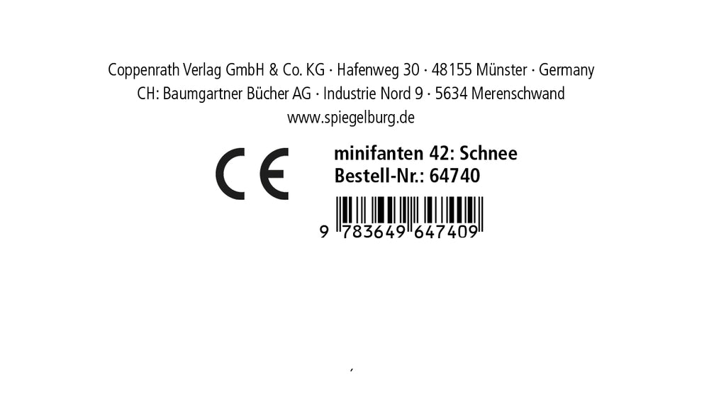 minifanten 42: Hurra, es schneit!