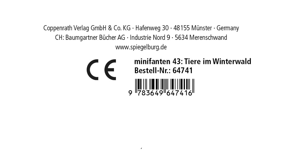 minifanten 43: Tiere im Winterwald