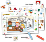 Mein 1. Sticker-Malbuch: Kindergarten