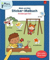 Mein 1. Sticker-Malbuch: Kindergarten