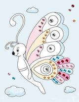 Mal- Bock mit Glitzersteinchen