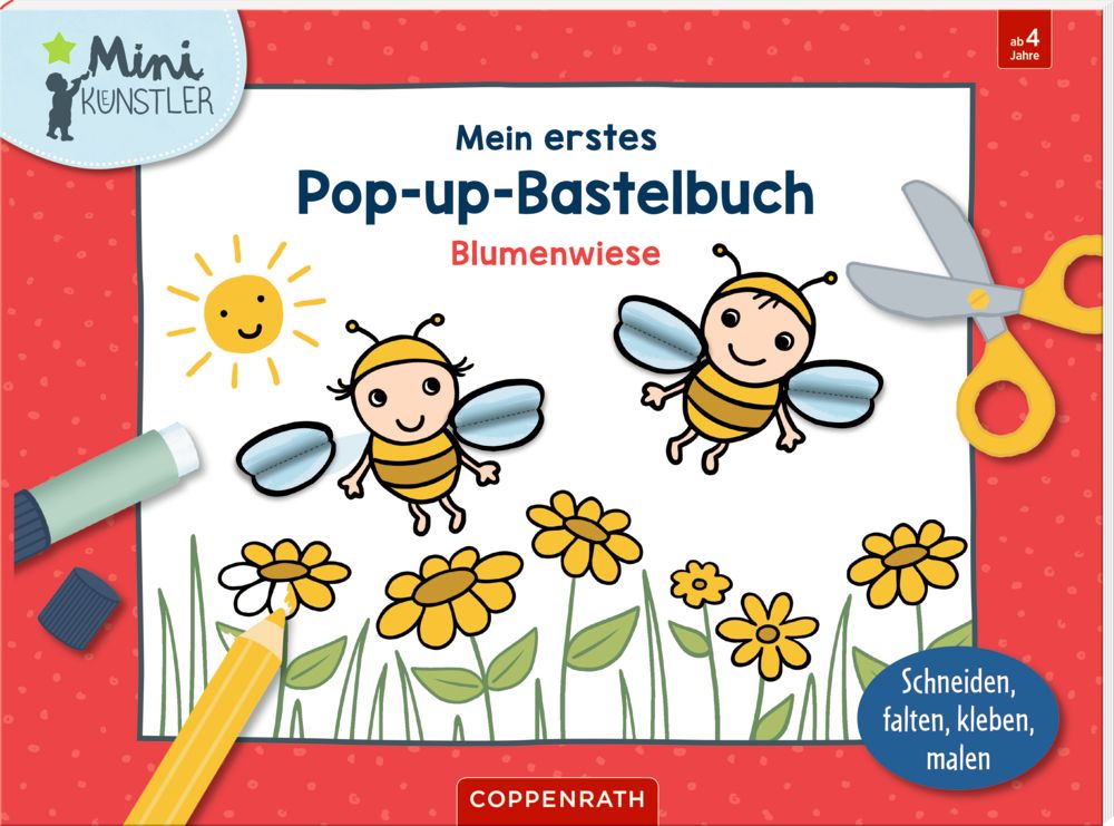 Mein 1. Pop-up-Bastelbuch: Blumenwiese