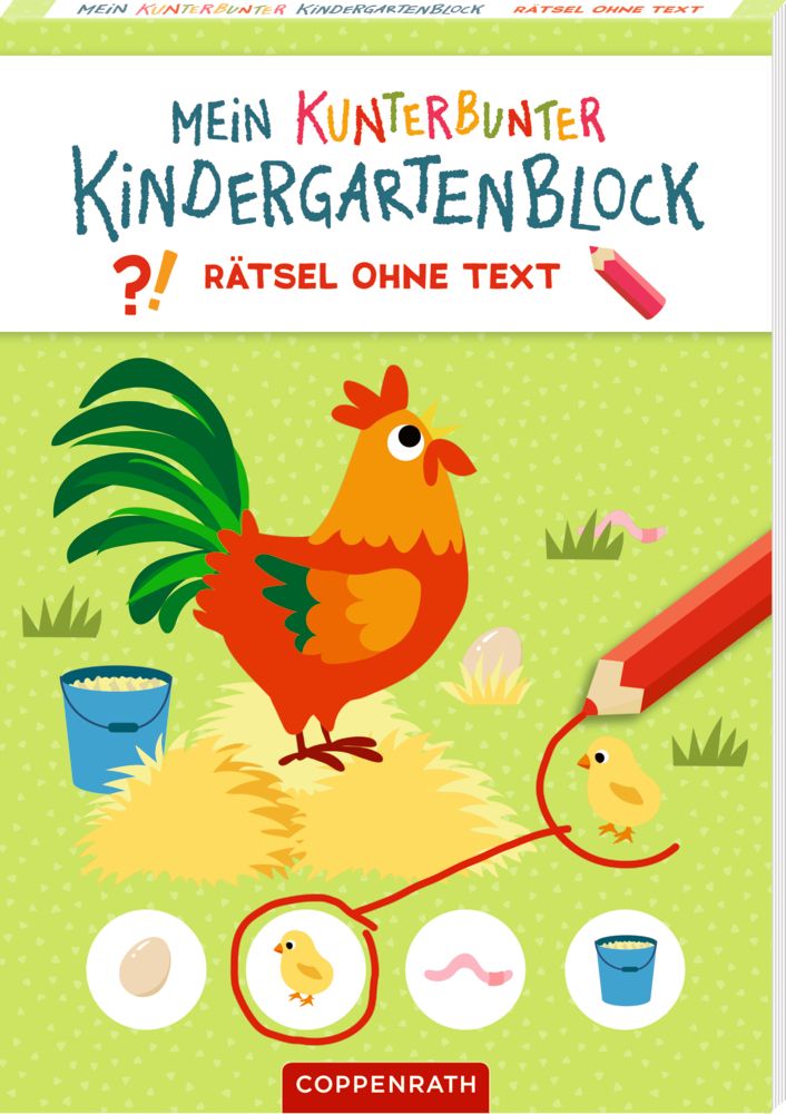 Mein kunterbunter Kindergartenblock: Rätsel o. Text