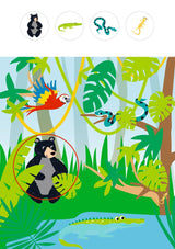 Mein k. Kindergartenblock Rätsel ohne Text / Wilde Tiere