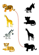 Mein k. Kindergartenblock Rätsel ohne Text / Wilde Tiere