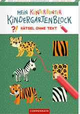 Mein k. Kindergartenblock Rätsel ohne Text / Wilde Tiere