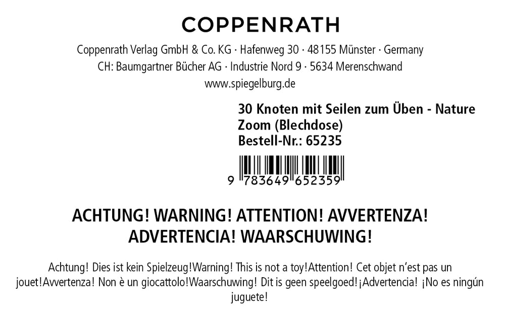 30 Knoten mit Seilen zum Üben
