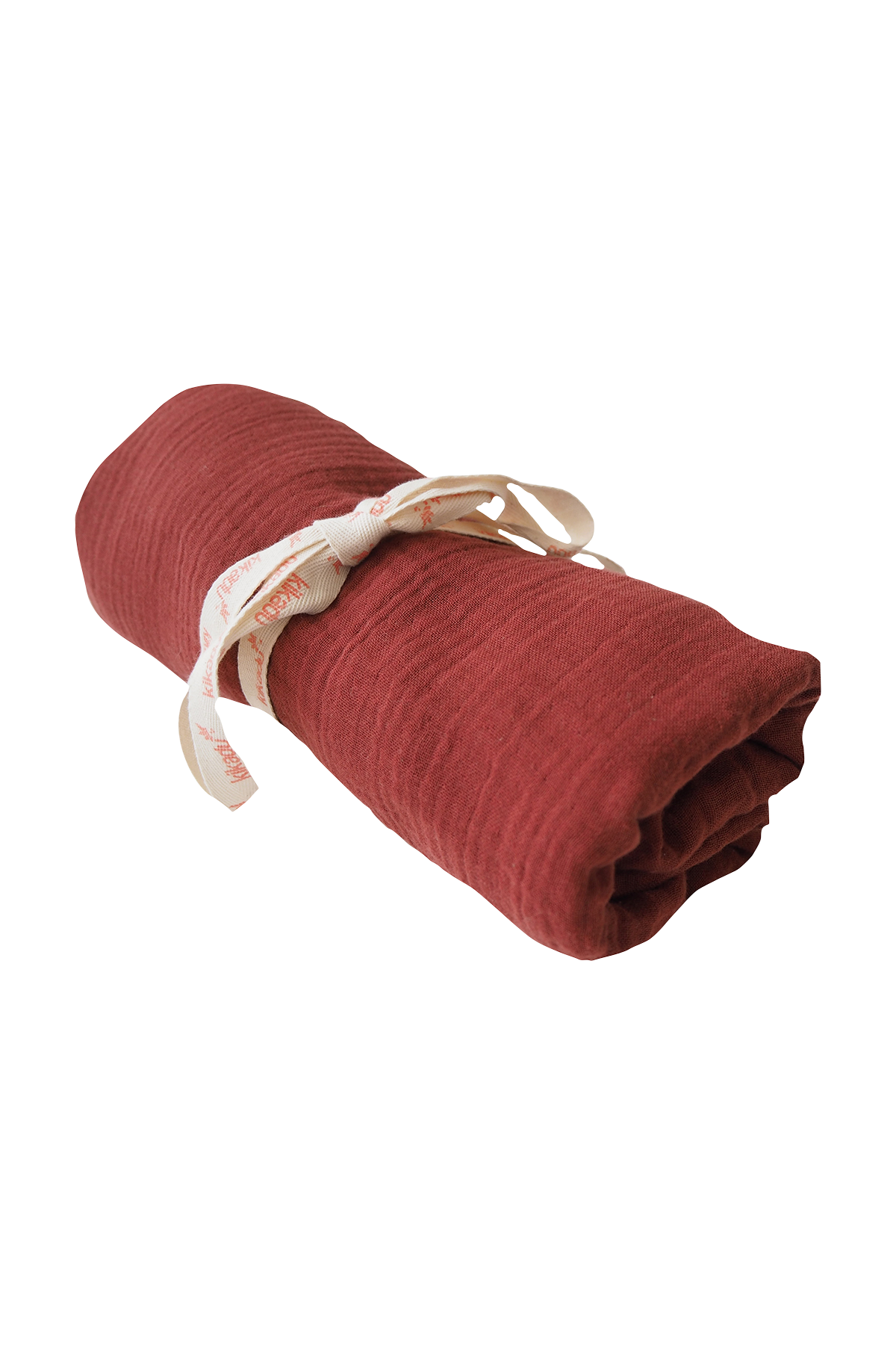 Kissenbezug aus 100% weicher Bio-Baumwolle in Muslin Rust für Kinderbettchen