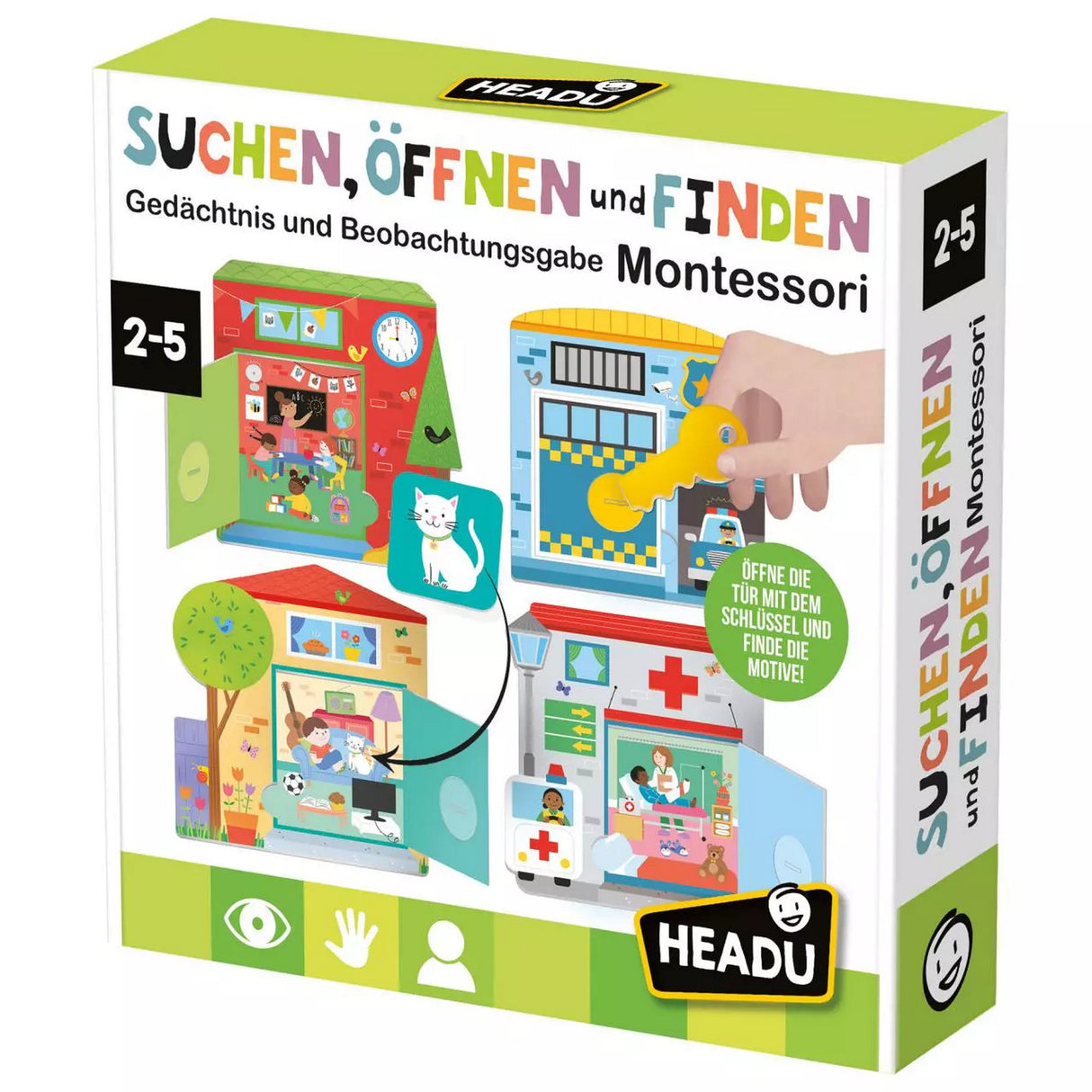 Suchen, Öffnen und Finden Montessori