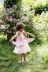 Schmetterlingskleid mit Flügeln & Pailletten 5-6 Jahre