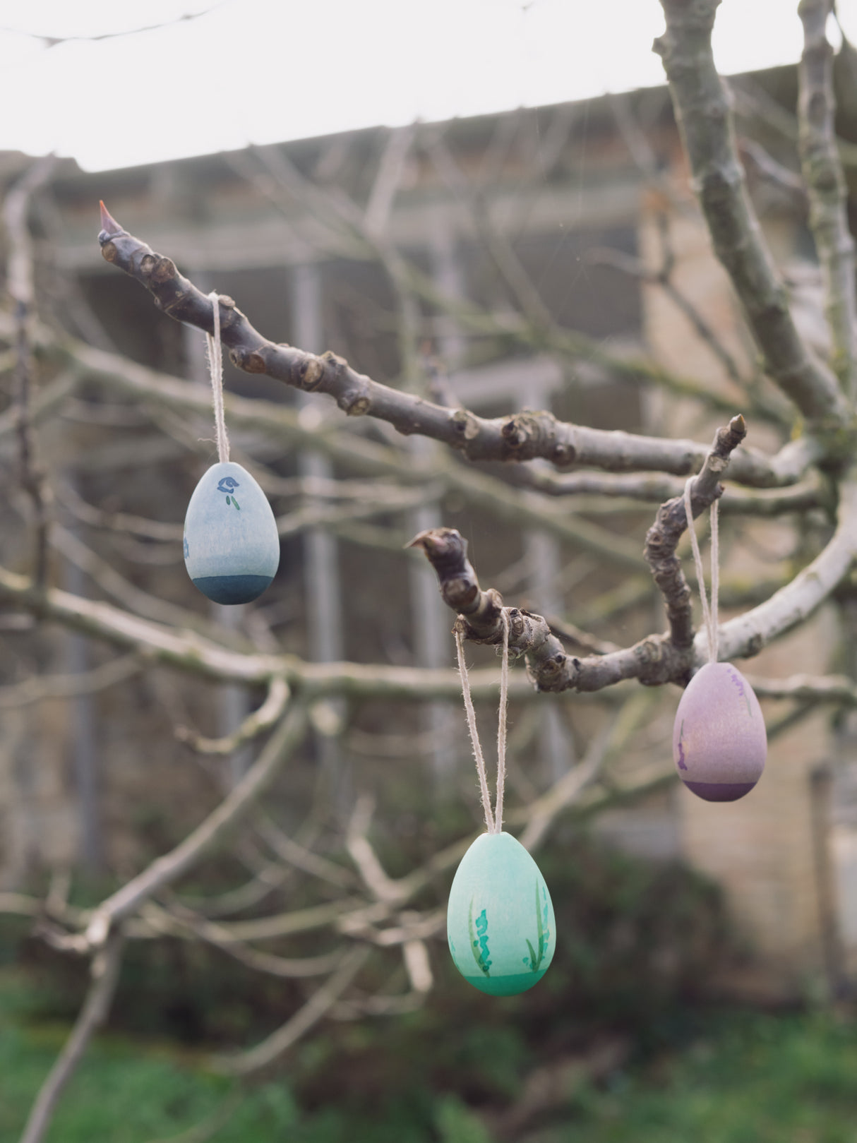 3 Holz Ostereier - Aurora Eggs 
