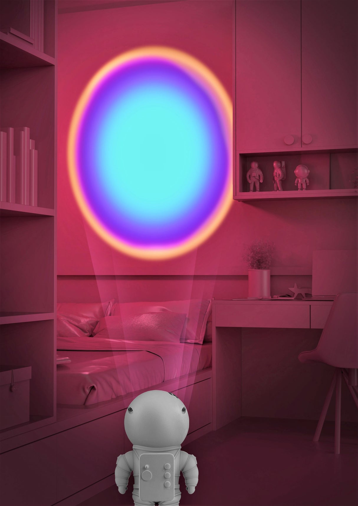 Astronaut Lichtprojektor