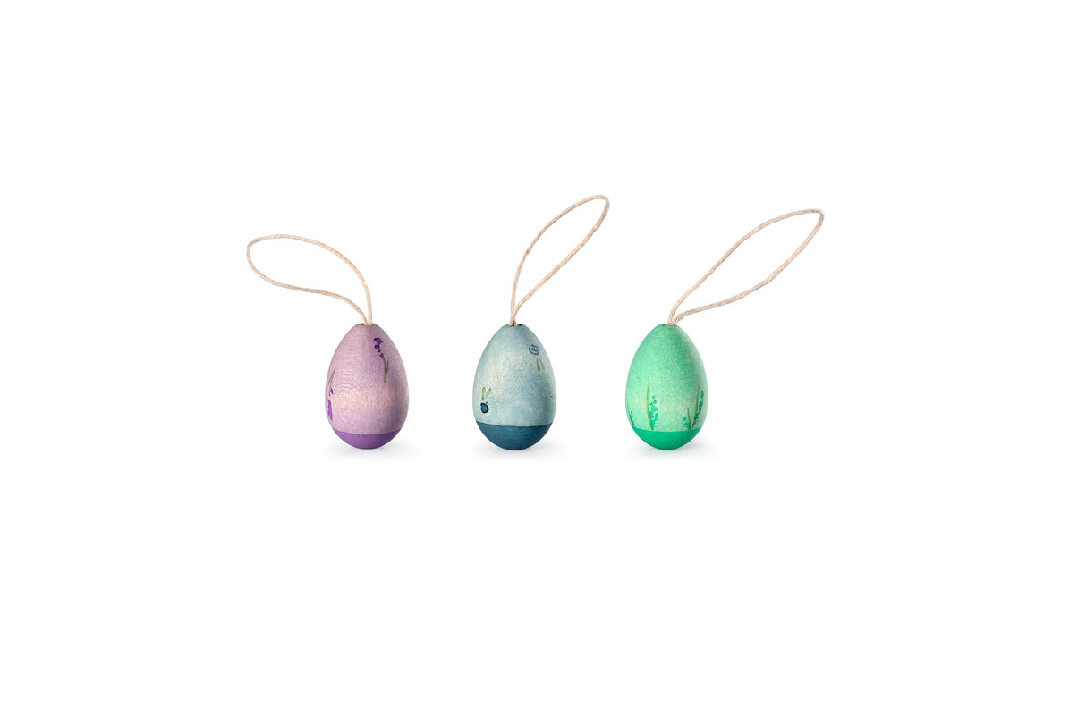 3 Holz Ostereier - Aurora Eggs 