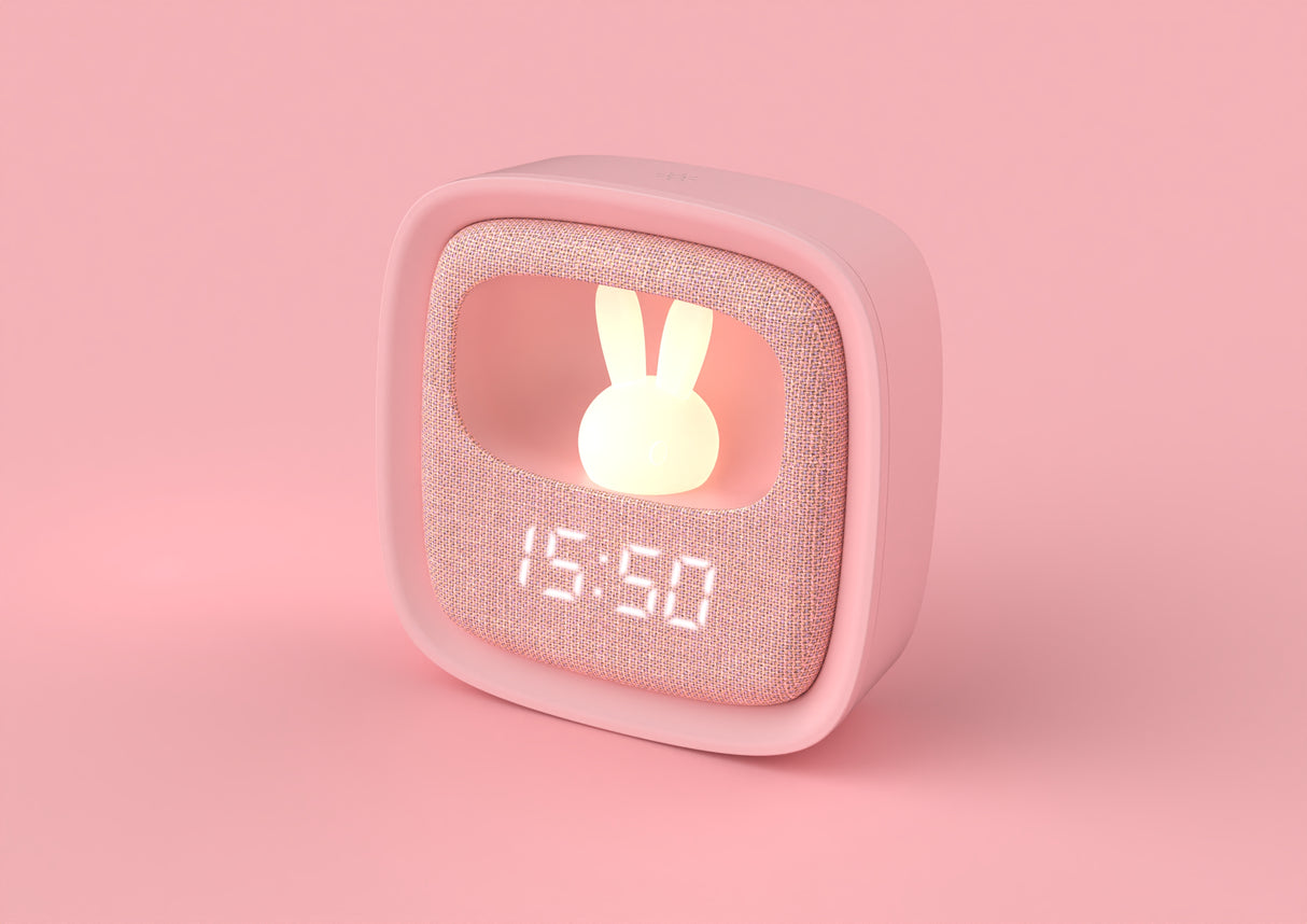 Wecker mit Nachtlicht- Marshmallow