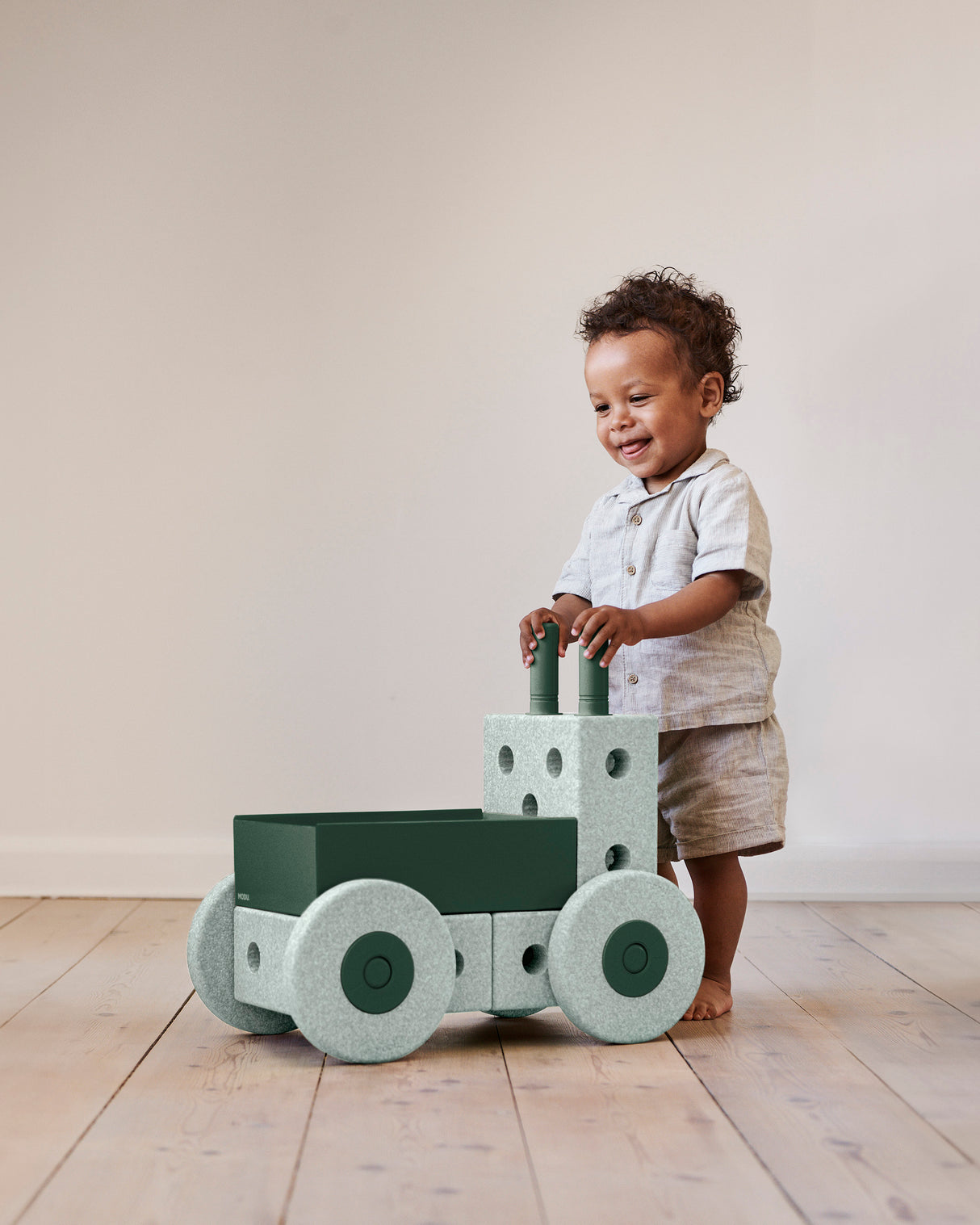 MODU 3-IN-1 Lauflernwagen/ Ocean Mint-Forest Green - korbmayer. ganz besonders. für kinder.